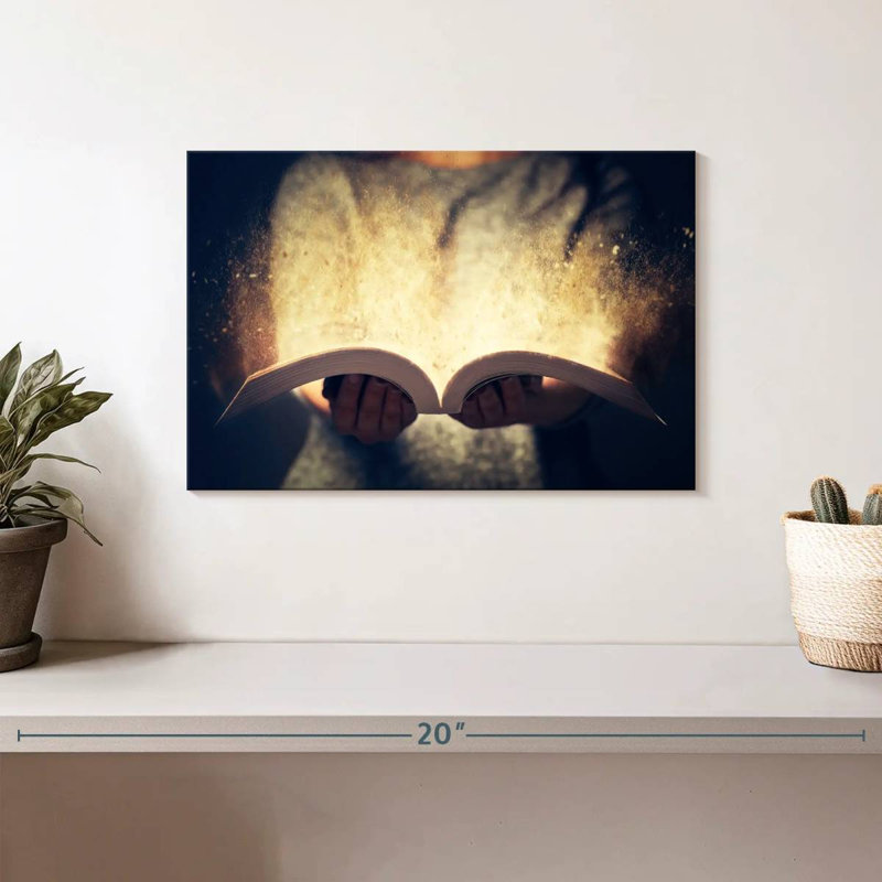 Kerner lisant la Sainte Bible, H 8 po x l 12 po