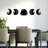 Nykeemah Elegant Black Decorative Metal Wall Accessory (5 Pieces) | 100% Metal, Thickness: 0.06 inches | Large: 11.8 x 13.8 inches, Small: 11.8 x 10.2 inches | Easy Wall-Mount Design, Perfect for Home Decor & Modern Spaces