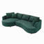 Canapé modulaire surdimensionné de 122,04 pouces, canapé moderne avec méridienne, canapé confortable avec méridienne faisant face à gauche, canapé en velours côtelé-26699312-26699313