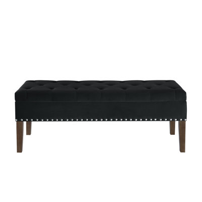 Tufted Bench With Storage