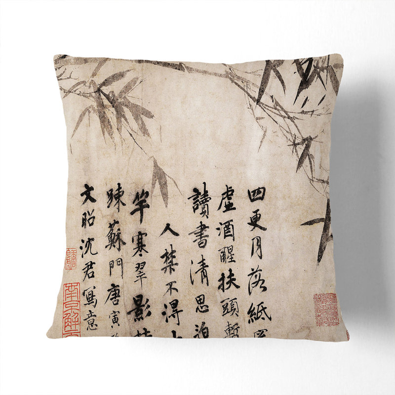 Square Throw Cushion, Black, 40 x 40 cm