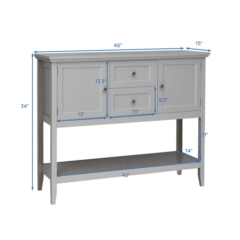 Reiley 46'' Sideboard, Gray