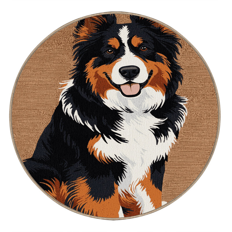  Tapis lavable pour bouvier bernois, Rectangulaire 8 pi x 12 pi