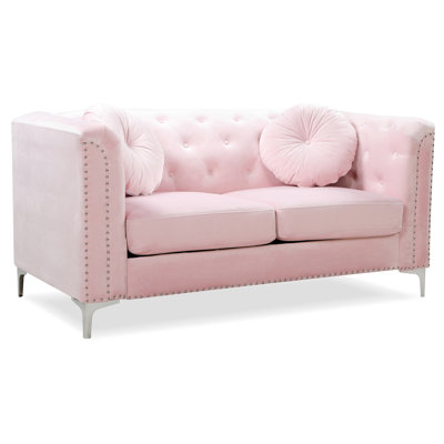 Marliz Fabric 62'' Reception Loveseat