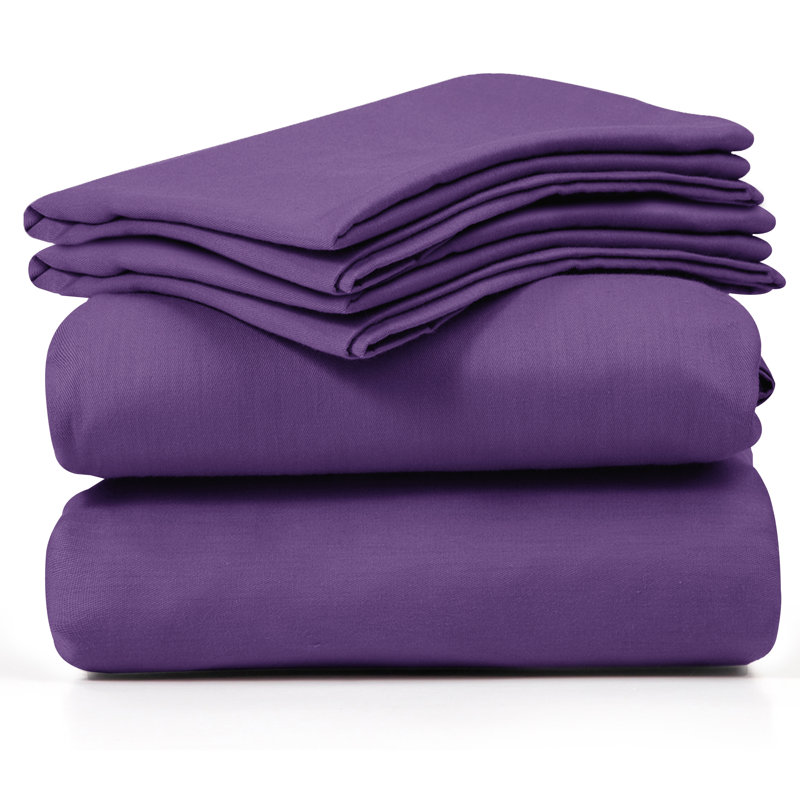 Ensemble de literie 4 pièces Luxury, Mauve, Double