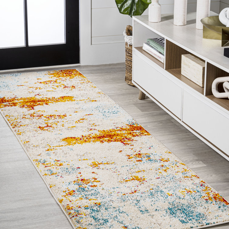 Sunset Modern Abstract Orange/Multi Rug