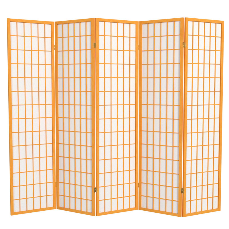 Paravent Shoji pliable Alex 70'' H, 5, Miel