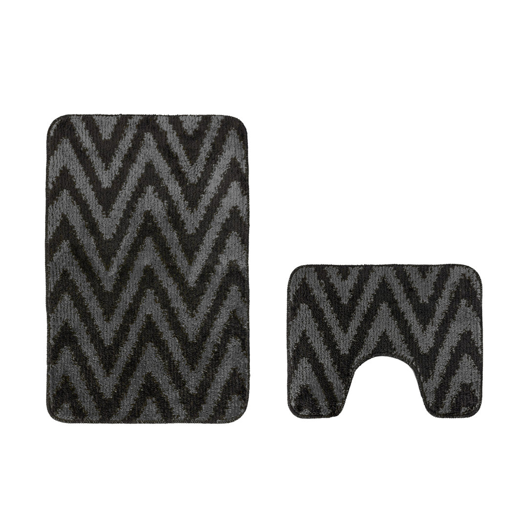 Sedric Chevron Badematten-Set