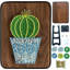 Ensemble de bricolage à cordes - Cactus en pot. Trousse d'artisanat Wizardi F07-M12-3-DH9010