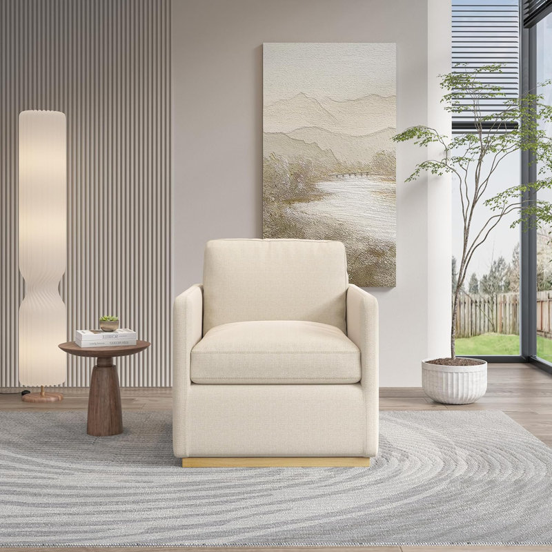 Fauteuil pivotant Premium, Beige