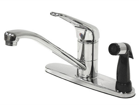 Single Handle Centerset Kitchen Faucet, Without Spray