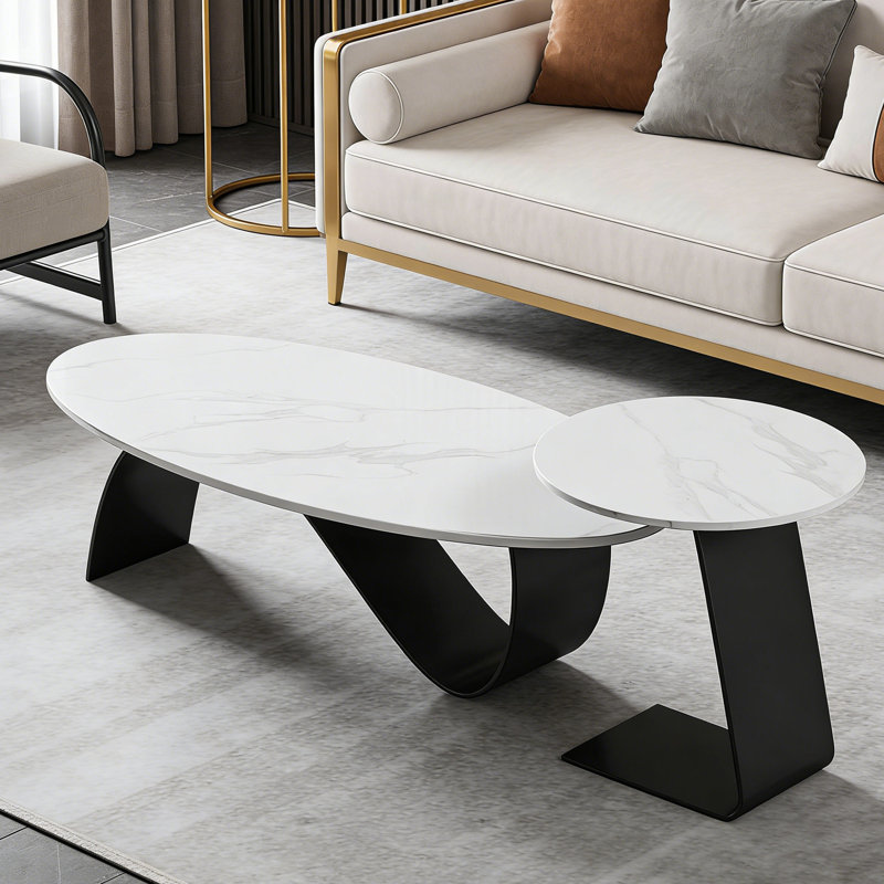 Arnav, Blanc / gris clair, H 15,74 po x L 47,24 po x l 23,62 po
