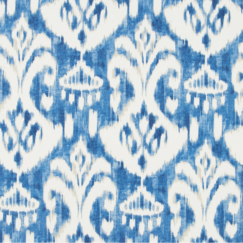 Outdoor Bench Seat Cushion, 2" H x 45" W x 17" D, Indigo/Blue