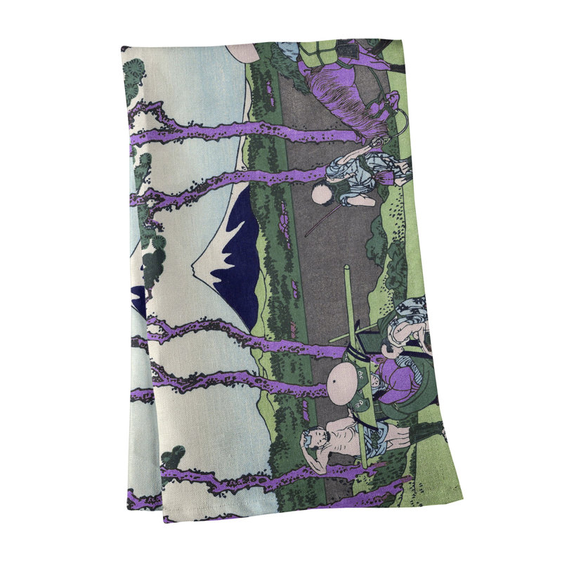 Torchon Hodogaya on the Tokaido, Polyester sergé, Violet