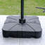 Adames 8kg Plastic Free Standing Umbrella Base with Wheels