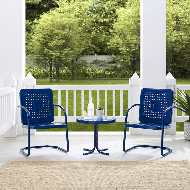 Burley 2 - Person Outdoor Seating Group, Navy