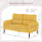 Upholstered Corduroy 2-Seater Loveseat Sofa-663722480