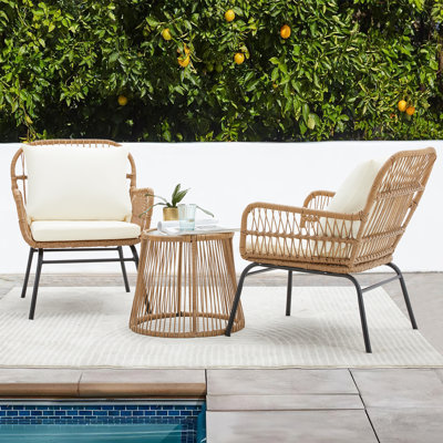 Heckscherville 2 - Person Patio Conversation Sets with Cushions