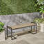 Banc en bois et métal Hopkins-1977354316