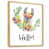 Toile avec cadre flottant brun