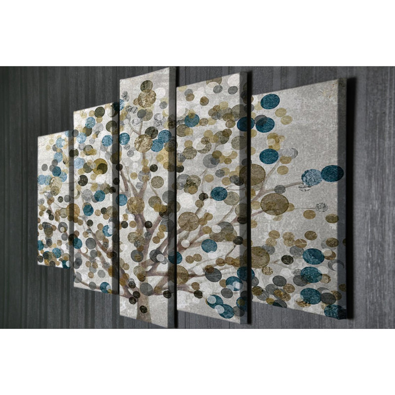 5 pièces, impression sur toile tendue