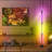 Maricelis Black LED Swing Arm Floor & Table Lamp Set with USB