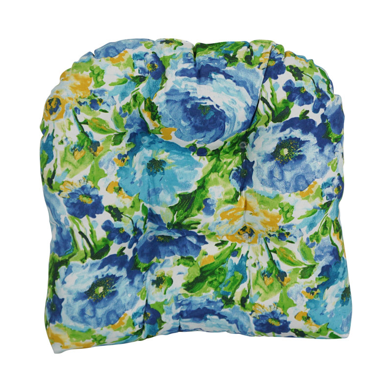 Outdoor 3.5'' Dining Chair Seat Cushion, Light Blue