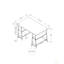 Bureau d'ordinateur Allyssa, bureau personnel, ordinateur portable, tablettes de rangement, L 48 po, bureau, métal, stratifié-557255343