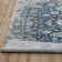 Jousha Oriental Power Loom Machine Woven Wool Area Rug in Blue/Gray