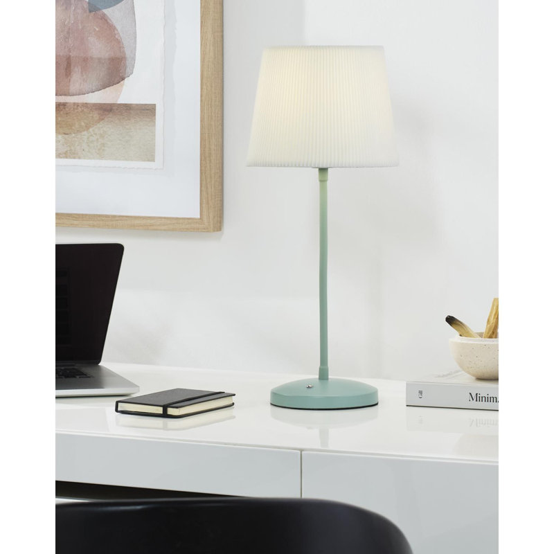 Lampe de table Wilcher, Blanc, Vert