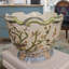 Porcelain Scallop Planter Satin Grass