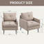 Fauteuil moderne simple en tissu