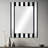 Karpinski Black And White Striped Lines Harmony - striped  Decorative Wall Mirror, Modern Mirror, Printed Metal Art-1450158155