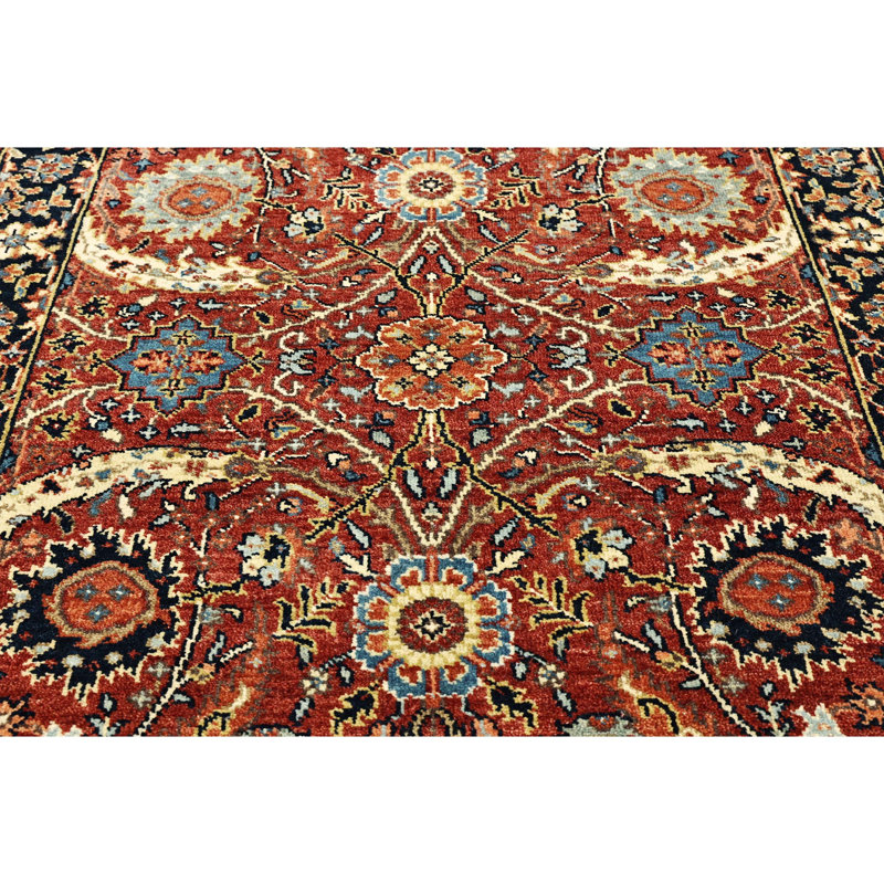 Hand Knotted Wool Oriental Area Rug, Runner 2'6" x 12'