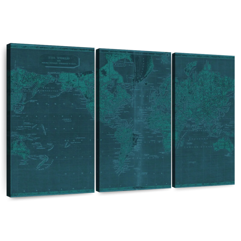 Aliaz Across The Map, 20" H x 33" W