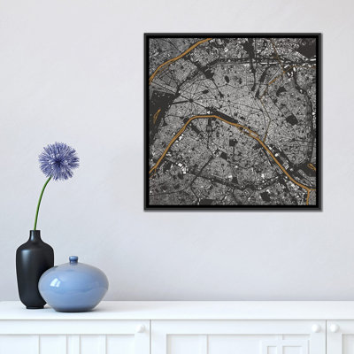 «Paris Urban Map», impression sur toile tendue