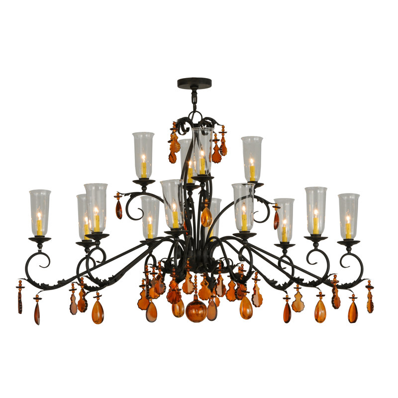 Windsor 14 - Light Glass Chandelier