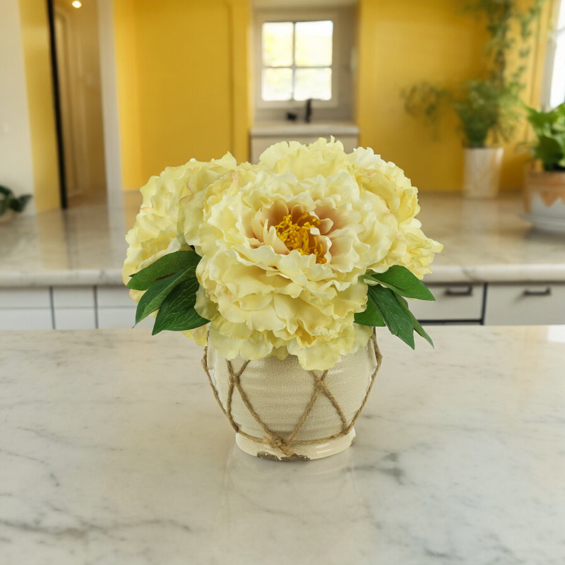 Lush Peonies in Pot