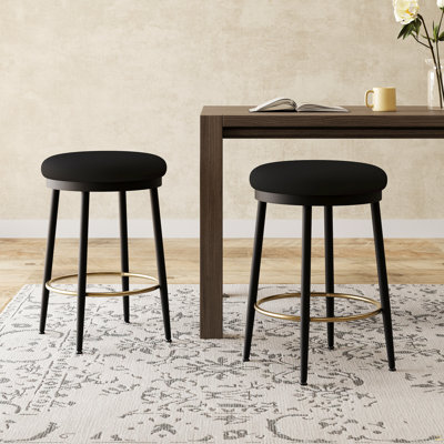 Ensemble de 2 tabourets de comptoir 24,75 po Modern