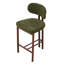 Upholstered Bar Stool with Iron Frame-307419545
