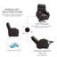 Fauteuil de massage inclinable chauffant en similicuir-1748360972