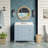 Frankfurt 36" Single Bathroom Vanity with Powder Blue Cabinet and Carrara Marble Countertop-1667135195-1667135192