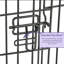 Cage pour chien nouvellement améliorée avec porte simple en Icrate, comprenant un plateau étanche, des pieds de protection du plancher, un panneau de séparation et de nouvelles caractéristiques brevetées, noir-122477014