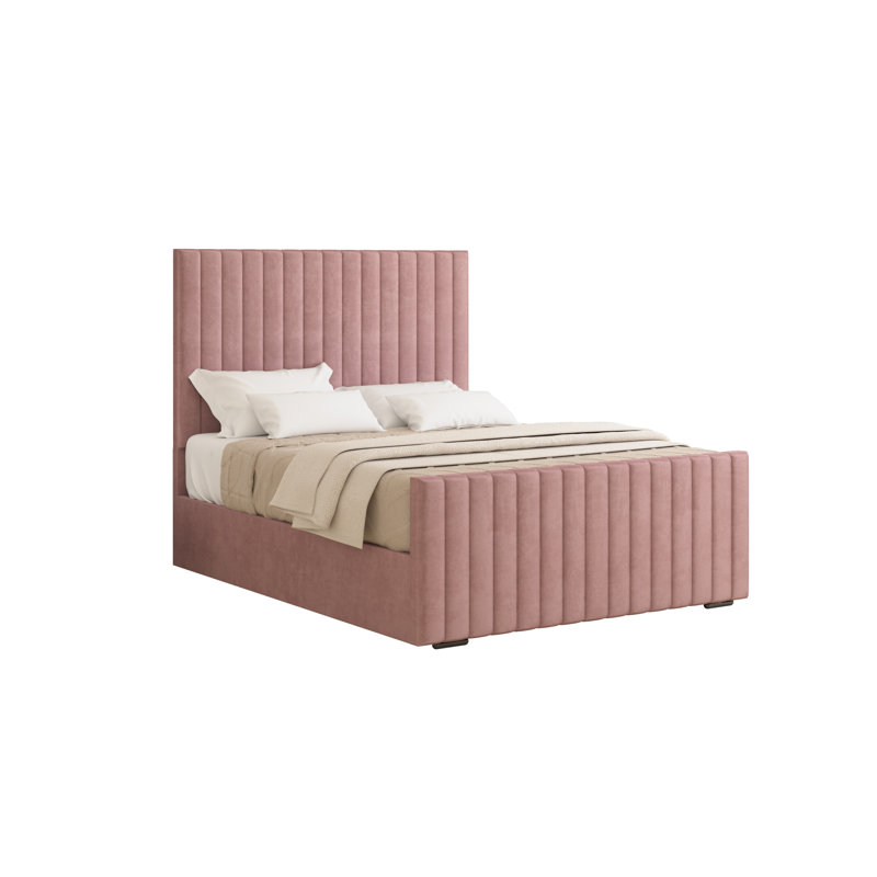 Upholstered Bed, Lilac, Double (4'6)