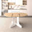 Expandable Oval Dining Table, 59X43 Inch For Kitchen, Removable Leaf, Solid Base, White Table , With Material, Finish