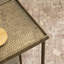 Table d'appoint étroite avec plateau en métal martelé Mazure-601038318