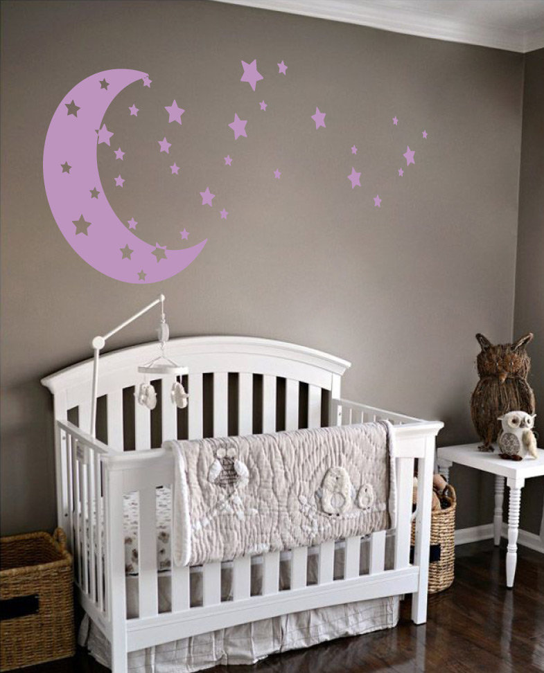 Moon and Stars Wall Decal Harriet Bee