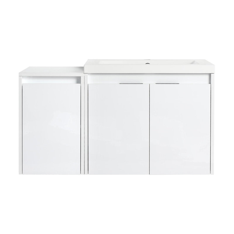 Meuble-lavabo simple 24 po avec lavabo et armoire latérale 24 po