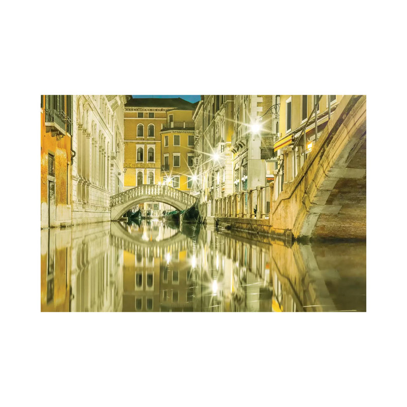 Venice, Italy, Canal Reflections by Mark Paulda - Wrapped Canvas Print, 20.32cm H x 30.48cm W x 1.91cm D