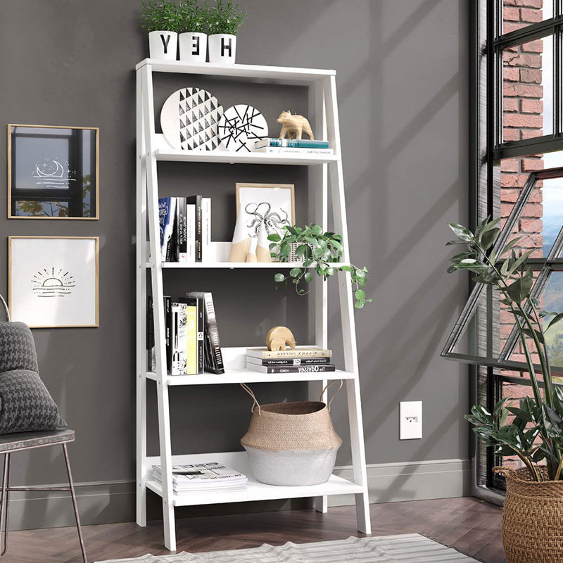Aeden Ladder Bookcase, White
